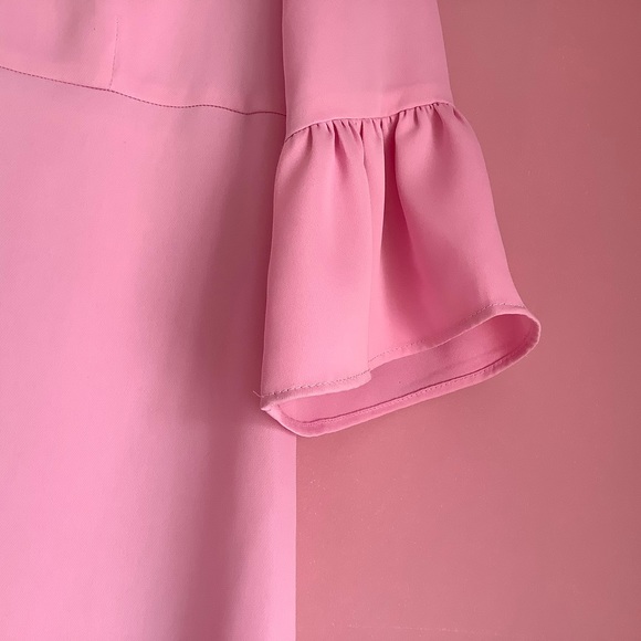 Zara Pink Ruffled Mini Dress - Picture 2 of 8